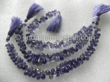 Iolite Far Faceted Drops Shape Beads